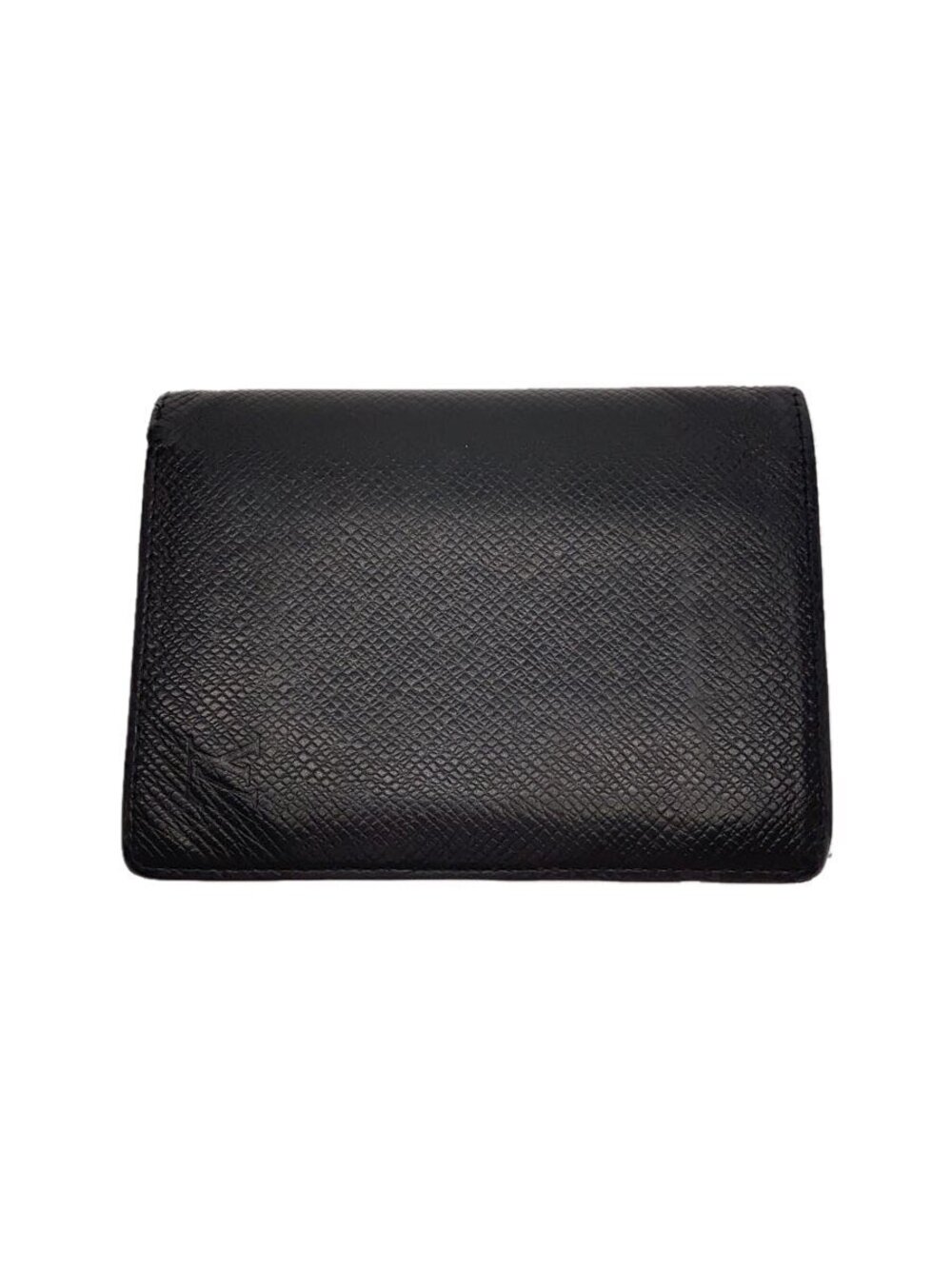 LOUIS VUITTON Card Case Wallet Leather Black
